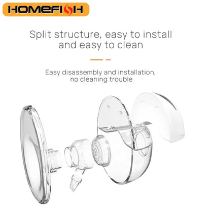 HOMEFISH MY-375 Wearable Electric Breast Pump Hands-Free Portable Bionic Smart Breast Pain-Free Breastfeeding 1200mAh Type-C