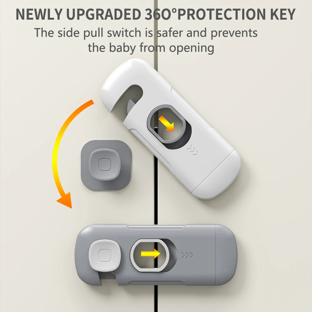 Child Safety Cabinet Lock Security Protection Home Refrigerator Safety Buckle Baby Anti-Pinch Hand Drawer Door Locks