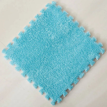 Soft Plush Warm Carpet Baby Play Mat Baby Bedroom Patchwork Carpet EVA Foam Interlocking Sports Floor Tiles Baby Warm Game Mat