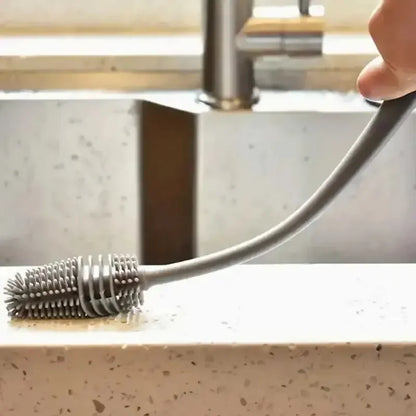 Long Handle Silicone Bottle Brush Cleaning Brush Kitchen Cleaning Cup Brush Thermos Glass Brush Cleaning Tools  Bottle Brush