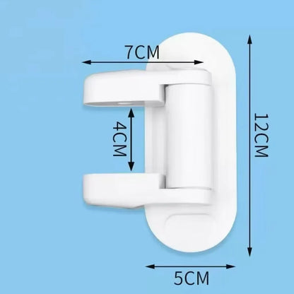 1pc- Safety Locks Door Handle Fixed Lock Baby Bnti-opening Door Lock Dynamic Function Safety Lock Punch-free