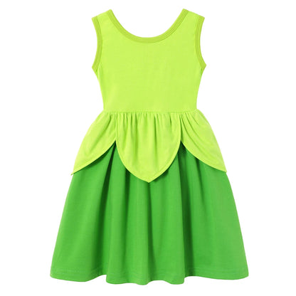 2025  Girl Summer Princess Dress Clothing Rapunzel Elsa Anna Cosplay Birthday Party Dress