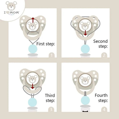 Baby Pacifier Clip Crochet Children's Pacifier Chain Baby Teething Glue Diy Cartoon Animal Pacifier Chain Proof Stroller Pendant