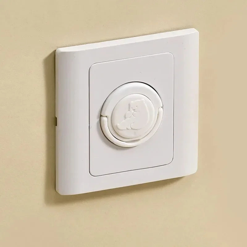 10pcs Baby Safety Socket Covers Child Electric Shock Protection Anti-electric Shock Outlet Protectors for Home Security