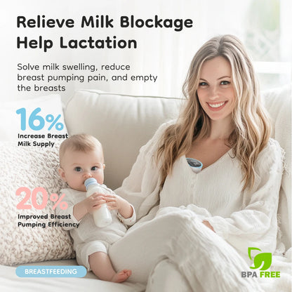 MAMIJOY Electric Breast Pumps With 19/24mm Flange Portable Hands Free Wearable Breast Pump Silent Comfort Breast Milk Extractor
