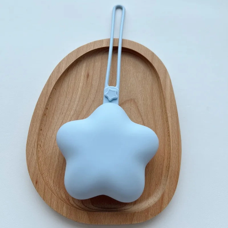 Baby Pacifier Box Portable Stroller Hanging Strap Teether Anti-Drop Star Silicone Soother Storage Box