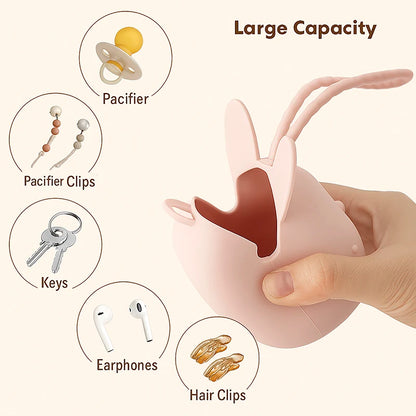 1pc Baby Silicone Pacifier Holder Case, 100% Soft Silicone Nipple Holder Container Box Keep Pacifier Case Pacifiers