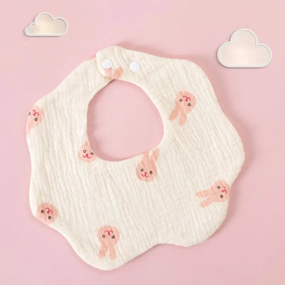 Cotton Gauze Baby Bib Babies Accessories Newborn Baby Apron Feeding Bib 6 Layer Muslin Burp Cloths Kids Saliva Towel New Born
