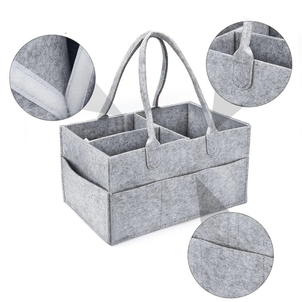 Children's Felt Diaper Storage Bag Baby Miscellaneous Toys Diapers Large Capacity Felt Diaper Bag