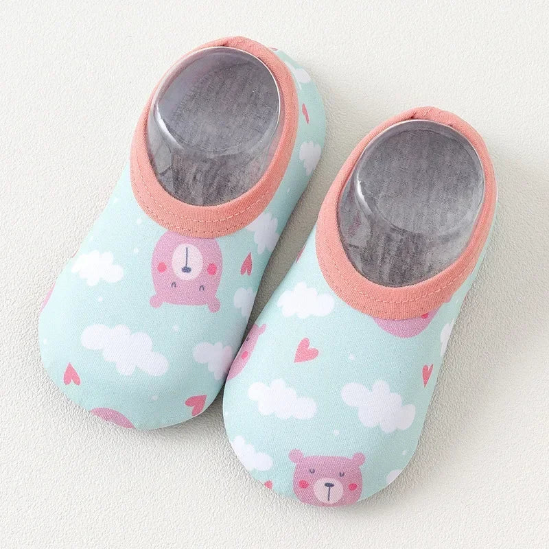 Children Swimming Surf Sports Sneakers Four Season Anti-slip Aqua Swim Floor Socks Baby Kids Cartoon Pool Beach Water Shoes