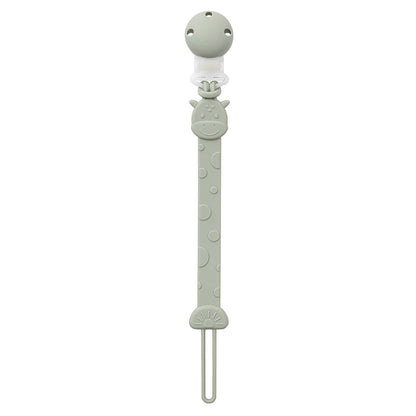 Silicone Pacifier Clips, BPA Free One-Piece Design Pacifier Holder for Baby Boy and Girl 3 Month+, Baby Accessories