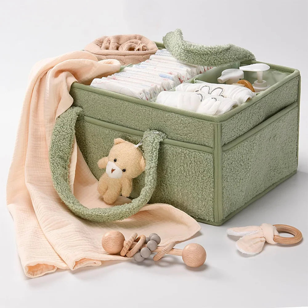 PANGDUBE Diaper Bag for Baby Newborn Items Things for Babies Diaper Stackers & Caddies Baby Diaper Organizer Nappy Caddy