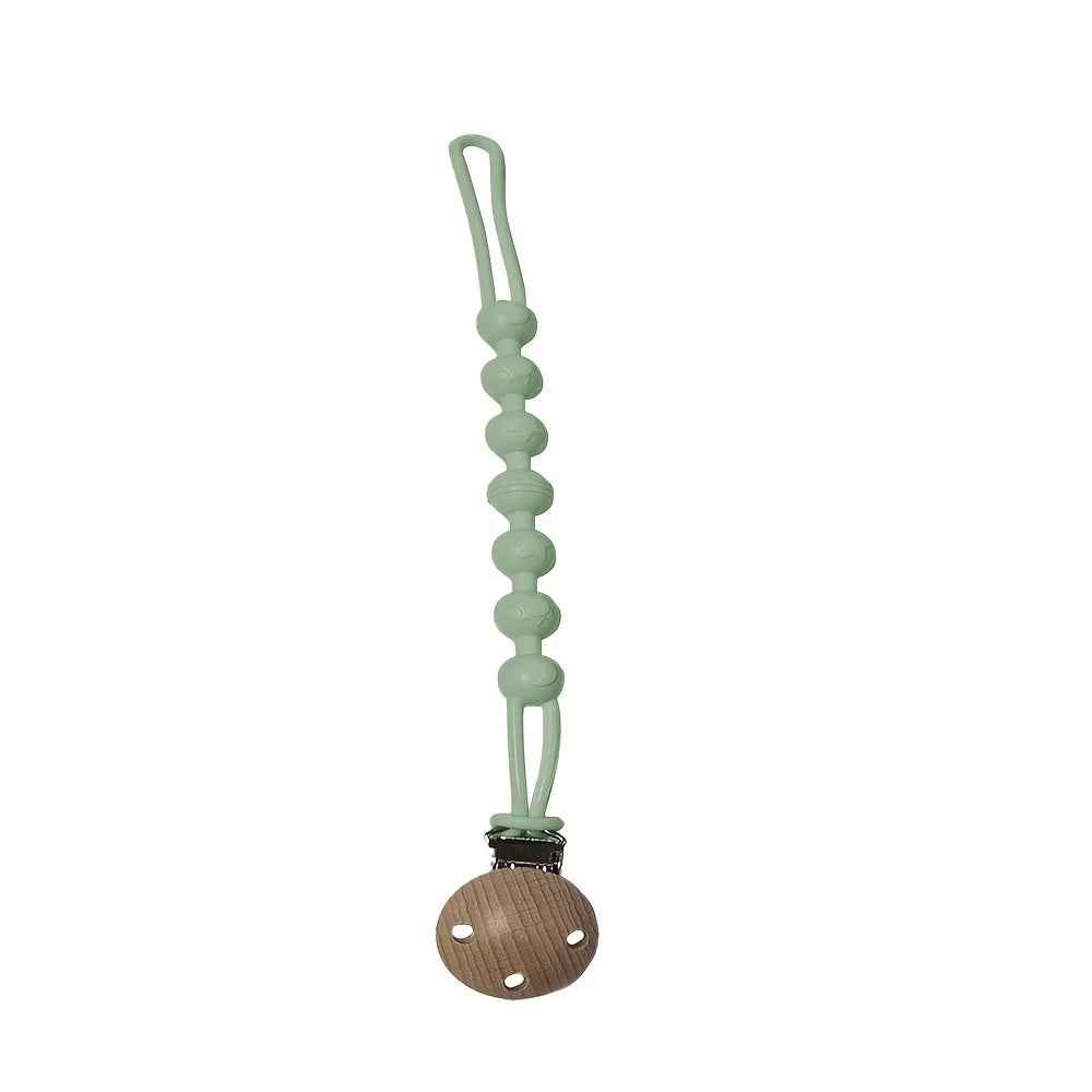 Baby food grade silicone pacifier clip - anti fall baby pacifier clip without bisphenol A cute animal design