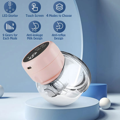 USB Wearable Breast Pump Breast Milk Milking Baby Supplies Breast Pump Electric Automatic Breast Pump