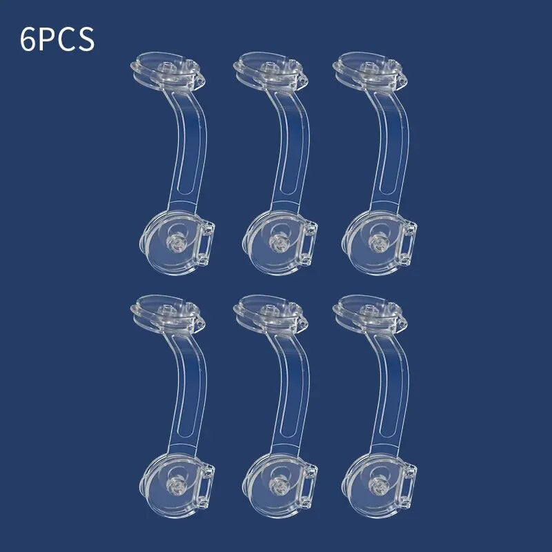 6PCS Baby Cabinet Locks Strap Drawer Child Anti Opening Refrigerator Lock Home Safety Protection Buckle