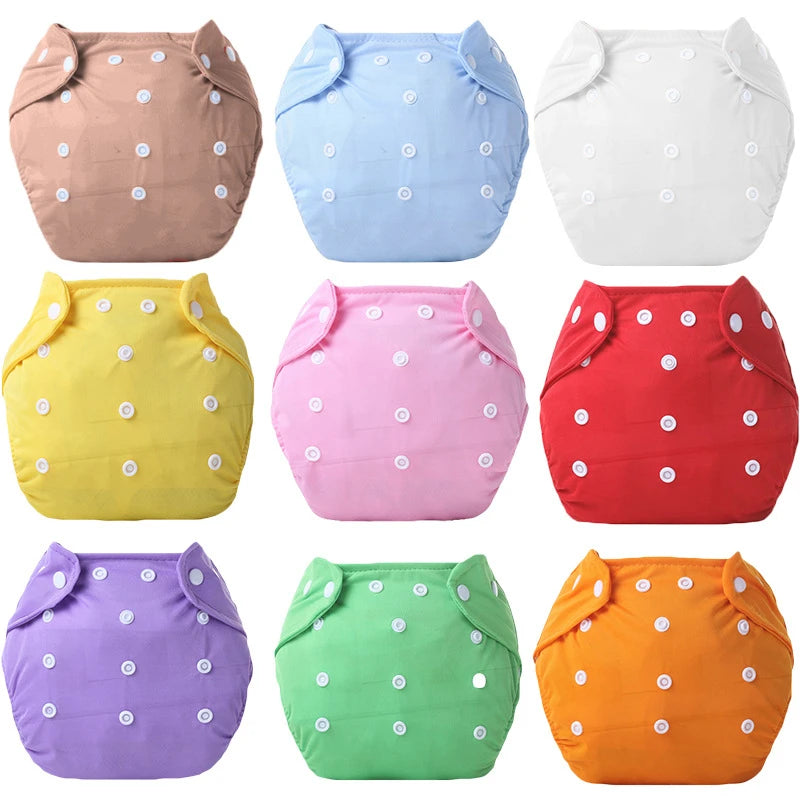 Adjustable Baby Fabric Washable Towels, 0-6 Months of Newborn Shorts and Shorts Training, Reusable and Eco-friendly