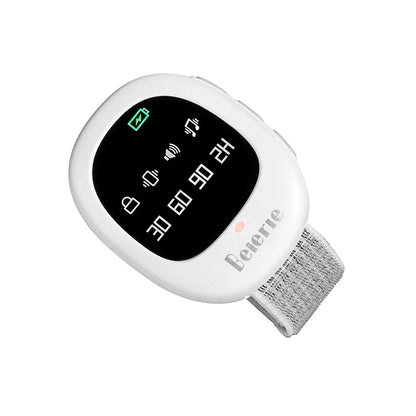 Baby Bedwetting Alarm Wireless Charging Wee Alarm Bedwetting Sensor for Kid Potty Training with Volume Vibration and Flash Light