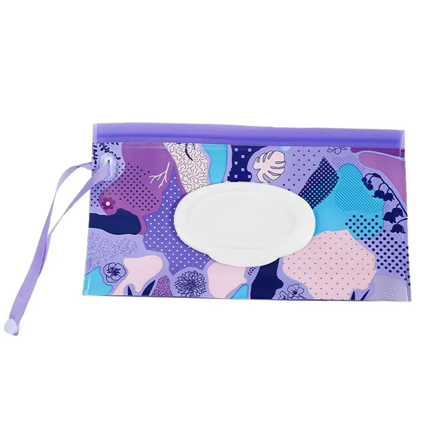 EVA Baby Wet Wipe Pouch Portable Transparent Holder Case Flip Cover Reusable Refillable Tissue Wipes Pouch Useful Tissue Box