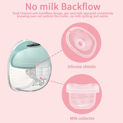 Wearable Breast Pump Parts Compatible with S18 S21 Pump, Milk Collector Cup, Flange Duckbill Valve, Silicone Diaphragm