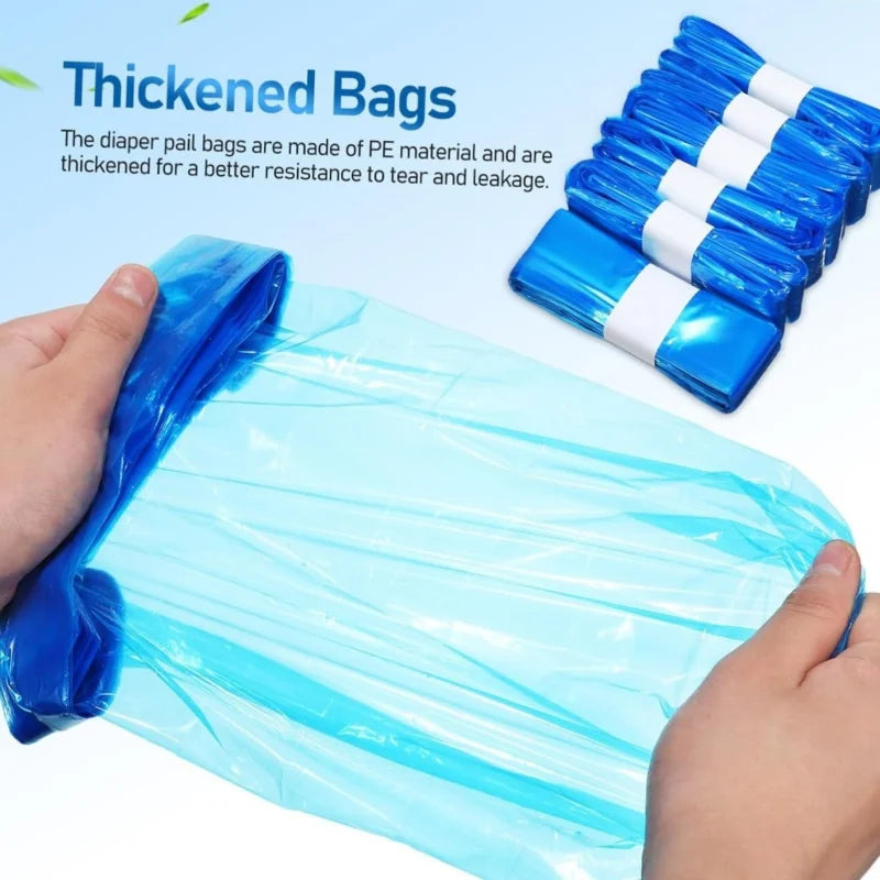 85-Odor-Control High-Barrier Refill Bags for Diaper Pail Specialized Trash Can Replacement Liners
