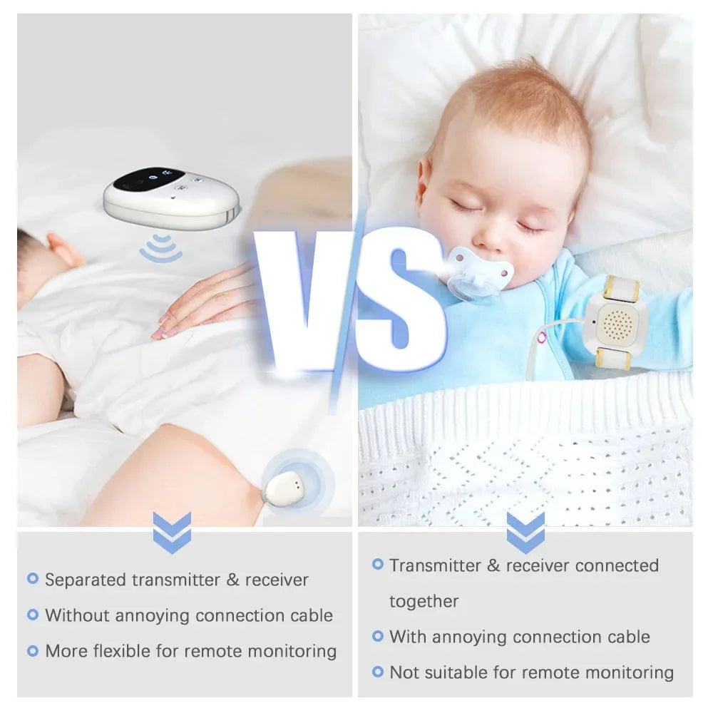 HOMFISH Wireless Bedwetting Alarm Pee Alarm with Receiver for Kids Potty Training Elder Care 10-20M Range Vibration Reminding