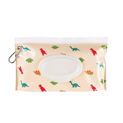 Baby Wet Wipe Pouch EVA Flip Cover Tissue Box Cute Snap-Strap Refillable Wet Wipes Bag Outdoor Useful Baby Stroller Accessory