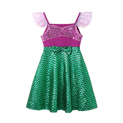 2025  Girl Summer Princess Dress Clothing Rapunzel Elsa Anna Cosplay Birthday Party Dress