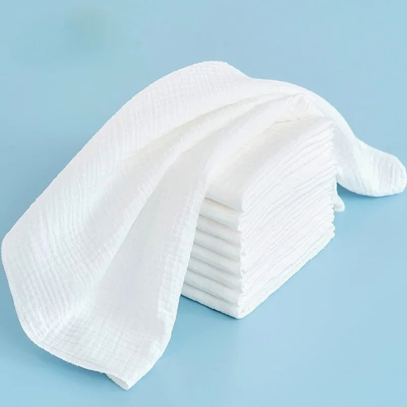 100% Cotton Baby Nappy for Newborn Changing 5-10PCS Baby Gauze Diapers 43x45cm Washable Reusable Double Layer Soft Baby Towels