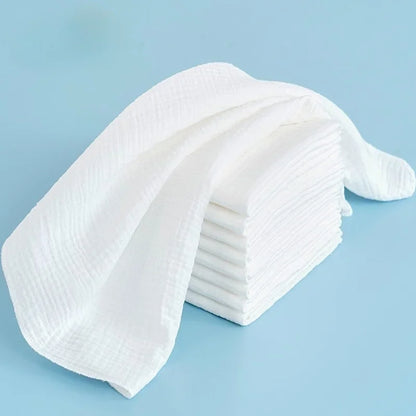 100% Cotton Baby Nappy for Newborn Changing 5-10PCS Baby Gauze Diapers 43x45cm Washable Reusable Double Layer Soft Baby Towels