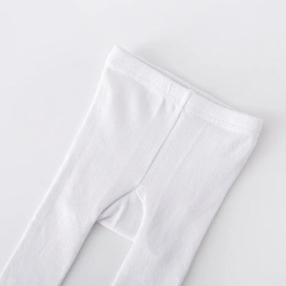 Lawadka Newborn Tights For Girls Solid Knitted Infant Baby Girl Tights Casual White Black Toddler Pantyhose Spring Autumn 0-12M