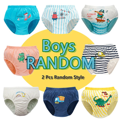5pcs/lot Boys Cotton Boxer Briefs Cute Dinosaur Cartoon Print Kids Underwear Baby Boy Shorts Breathable Toddlers Underpants